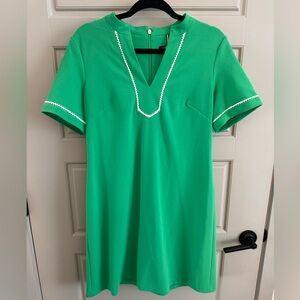 Tommy Hilfiger Kelly Green Lace Trim Sheath Dress